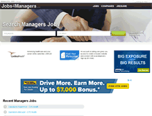 Tablet Screenshot of jobs4managers.com